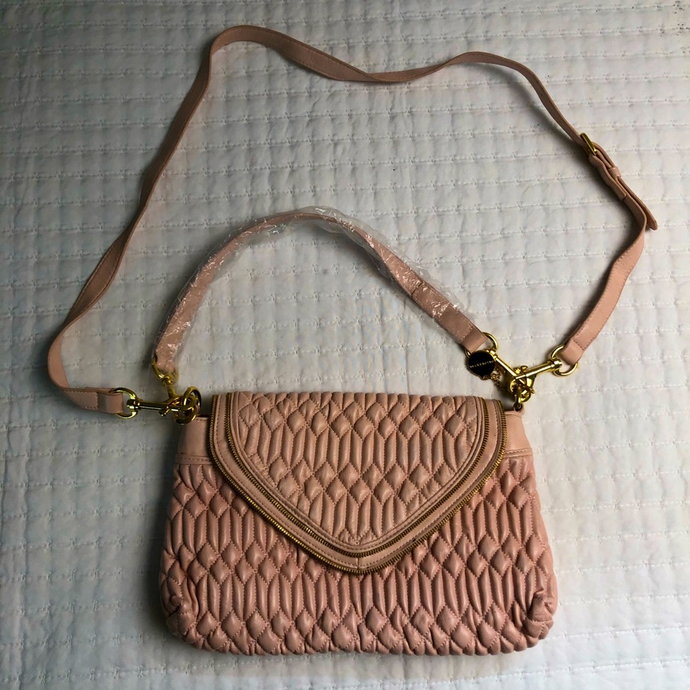 Blush Quilted Big Buddha Handbag